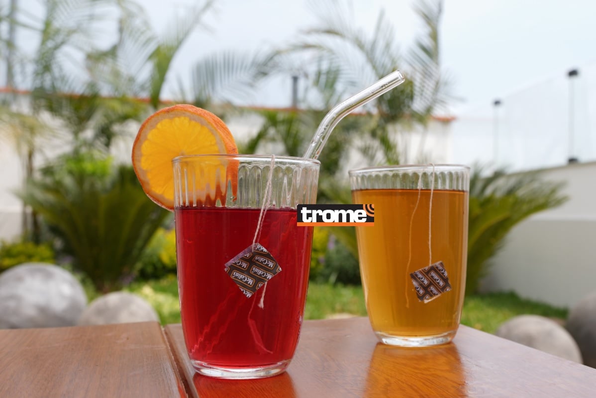 Las infusiones frías de tés frutados son prácticas y ricas alternativa para calmar el calor. (Trome).