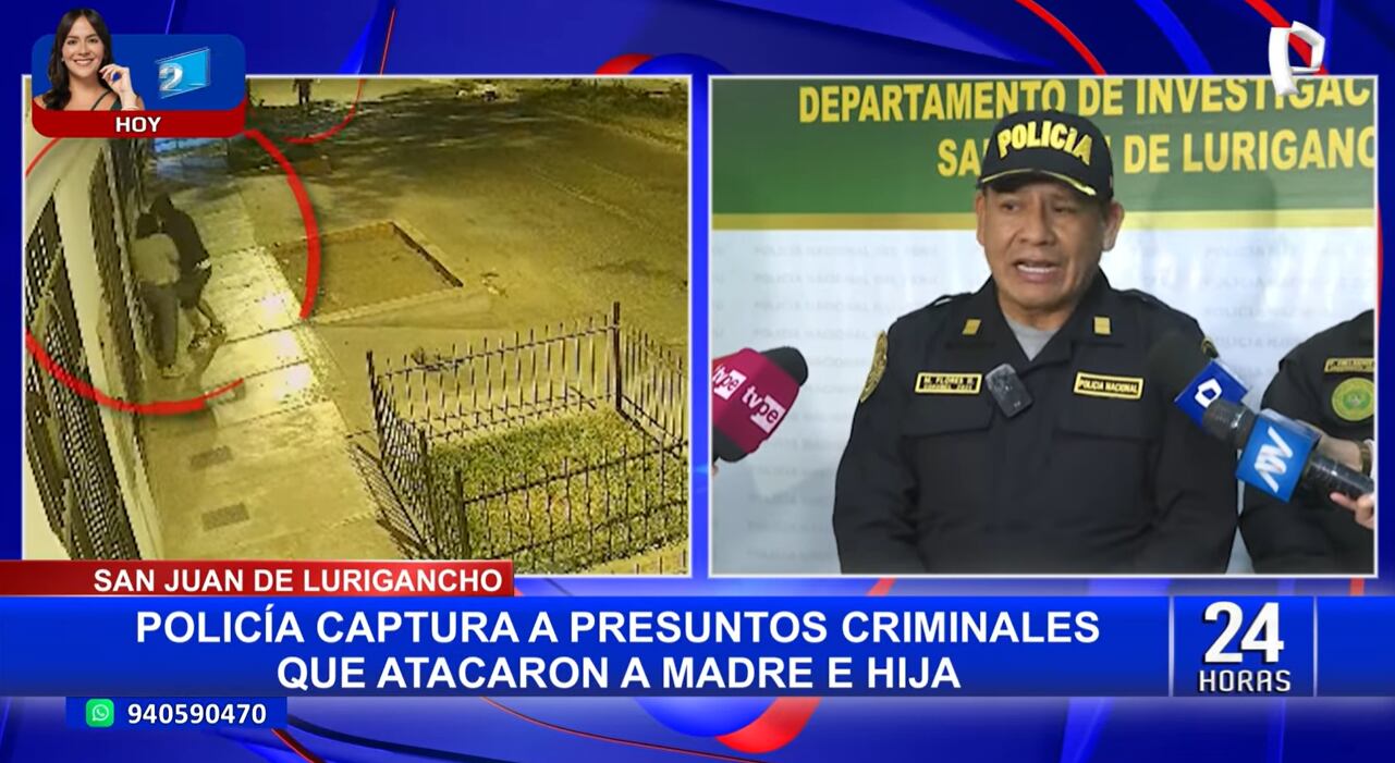 Policía Nacional confirma que delincuentes fueron detenidos tras asesinar a madre e hija en SJL.