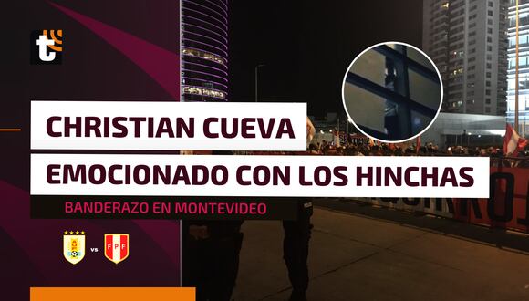 Uruguay vs. Perú: Christian Cueva se emociona con la visita de los hinchas peruanos durante la concentración