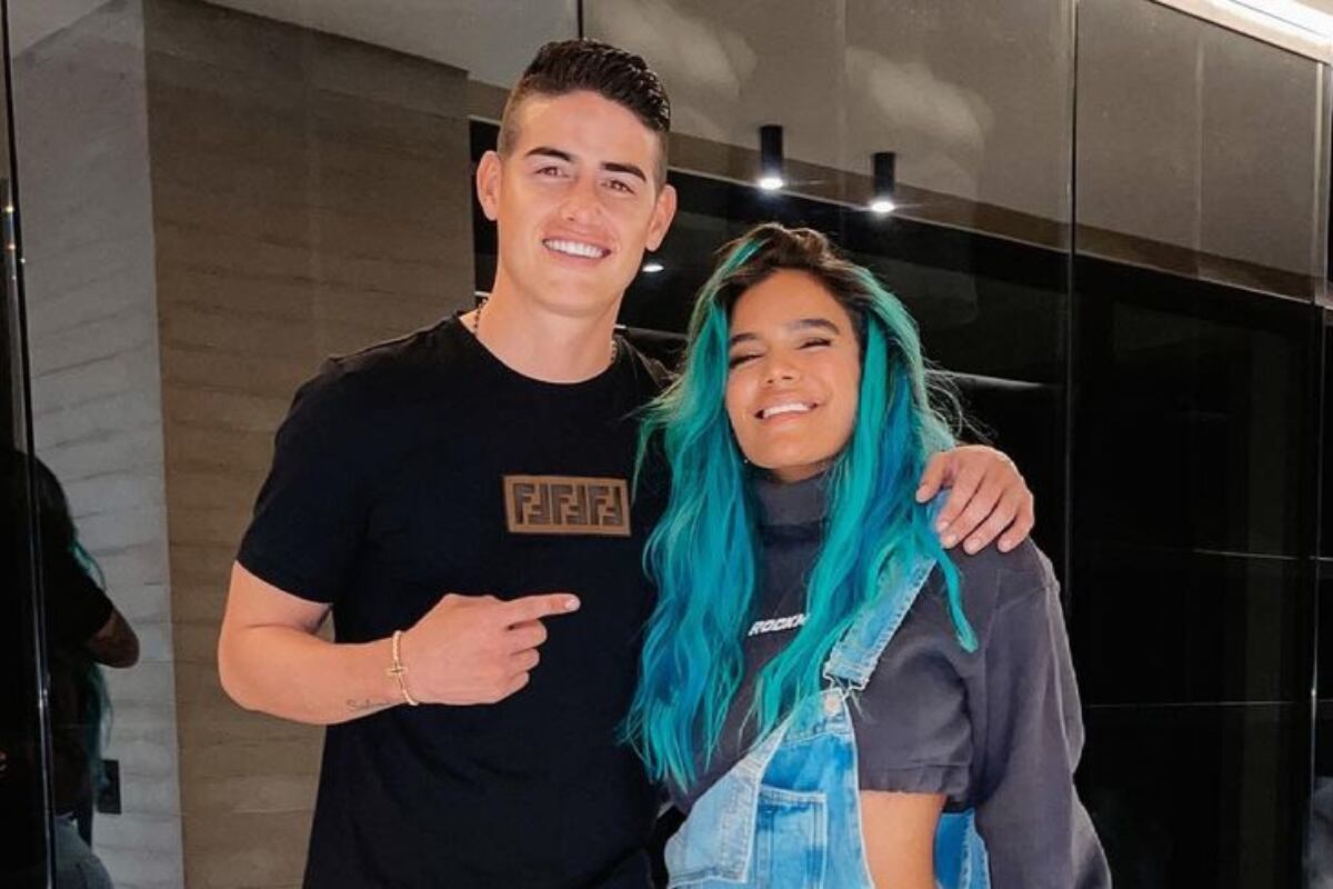 Ambas celebridades colombianas estaría iniciando una relación sentimental según rumores en las redes sociales (Foto: James Rodríguez / Karol G).