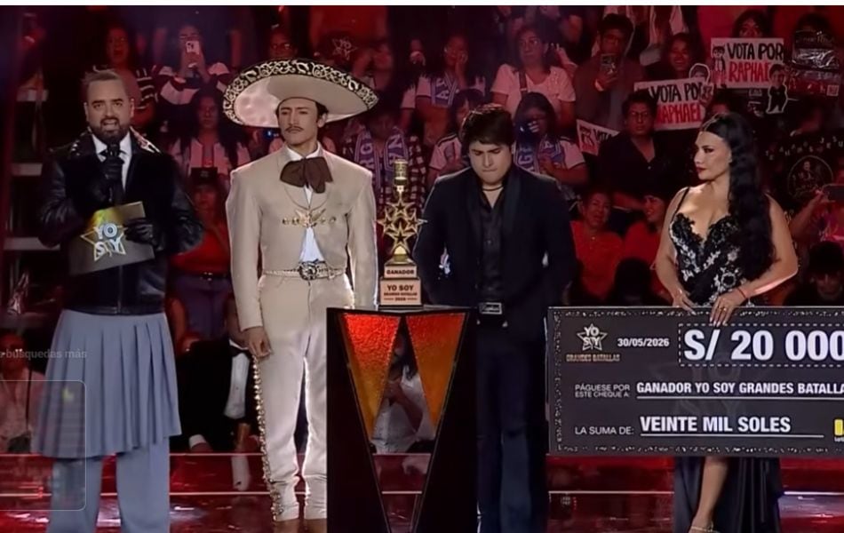 El cantante Josué Rivaldo obtuvo su revancha y se coronó campeón de "Yo soy grandes batallas". (Foto: Captura de YouTube / "Yo Soy Perú")