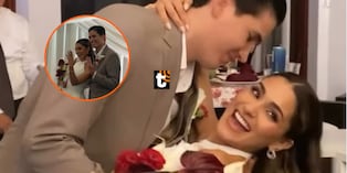 Andrea Arana, conductora de 'Un día en el mall', se casó con su novio Félix Lindo.