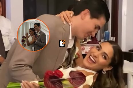 ¡Andrea Arana se casó por civil! Conductora de TV contrajo matrimonio en hermosa boda