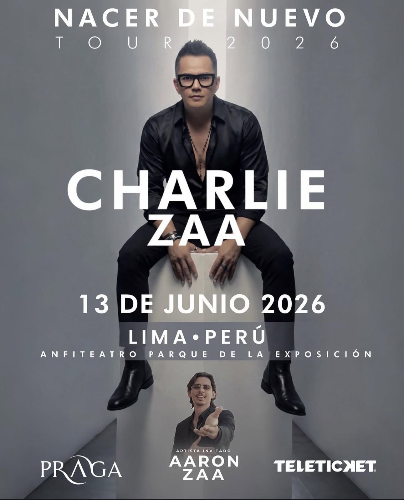 El cantante Charlie Zaa llega a Lima para deleitar con un concierto inolvidable.