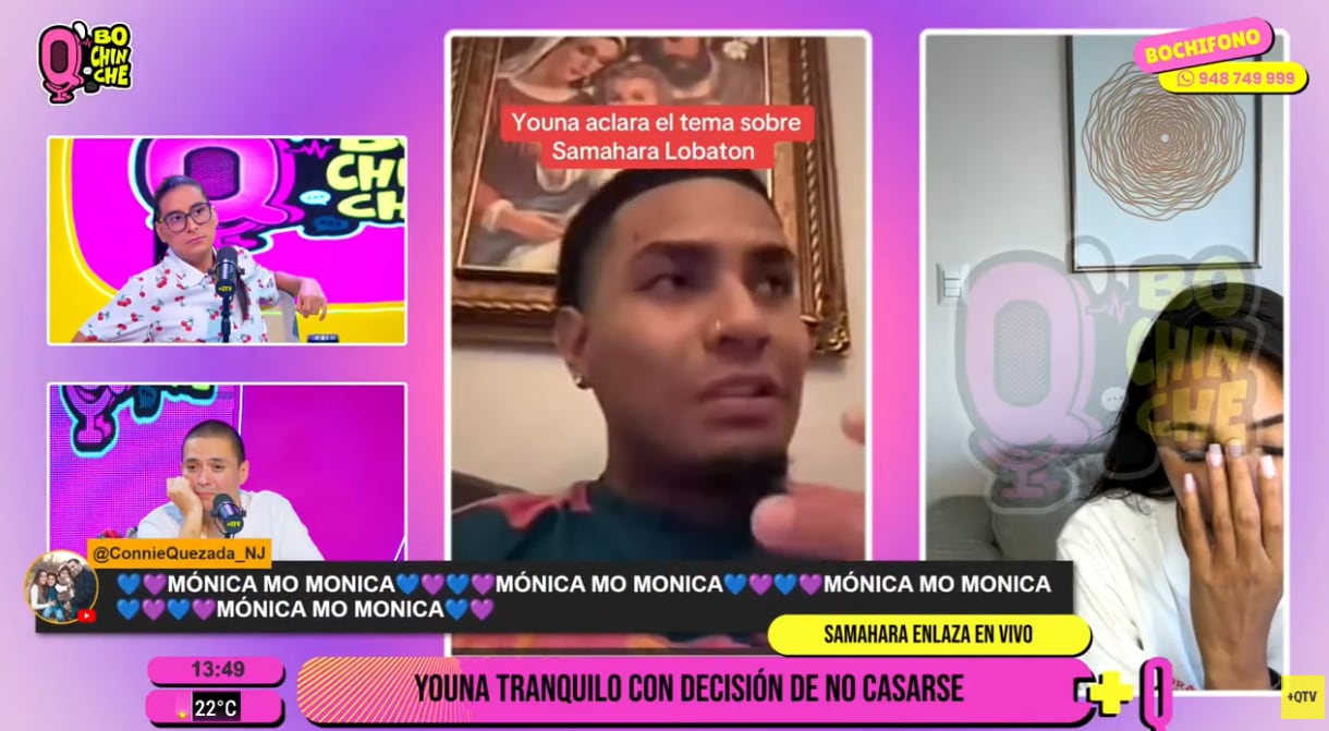 Samahara Lobatón se muestra sensible al escuchar a Youna que no se casarán pese a que se aman.