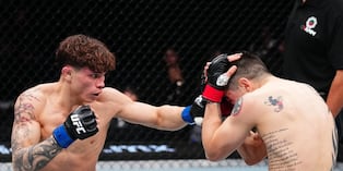 Lone'er Kavanagh venció a Brandon Moreno y 'malogró la fiesta' en el UFC Fight Night México. (UFC)