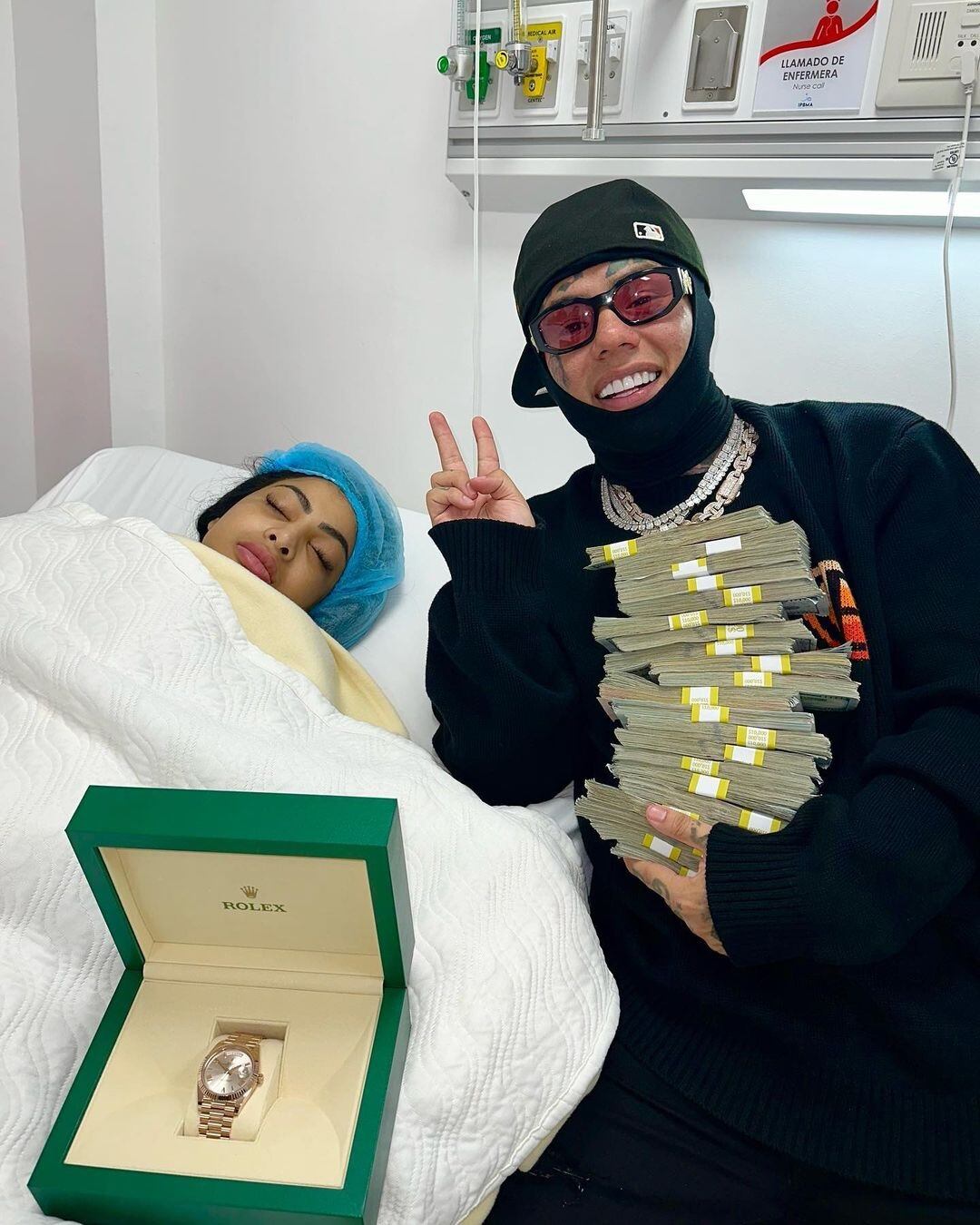 Tekashi 6ix9ine mostró que celebró el cumpleaños de Yailin La Más Viral (Foto: Tekashi 6ix9ine/ Instagram)