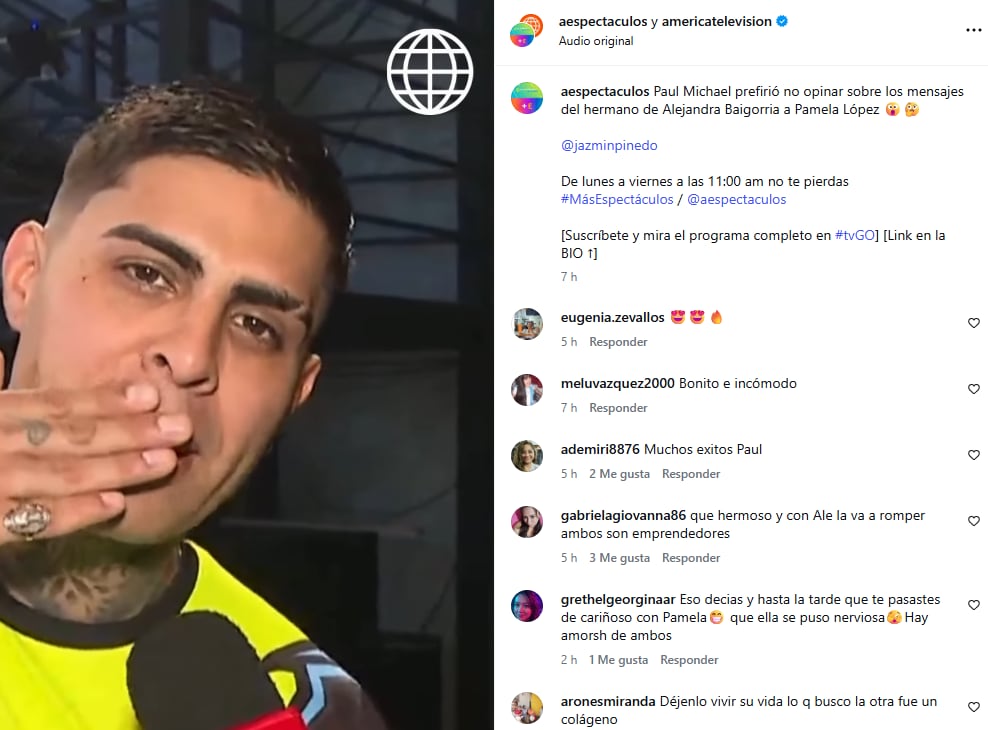 Paul Michael responde por los chats de Pamela López y sorprende al revelar qué hará con Alejandra Baigorria.