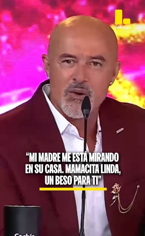 Carlos Alcántara se dirigió a su madre al estrenarse 'Yo Soy'. Ocurrió un día antes de que ella falleciera.