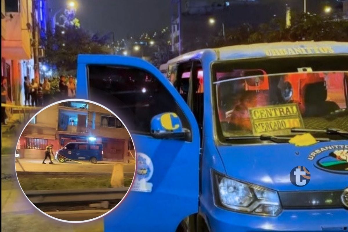 Sicario con silenciador asesina a chofer de Urbanitos: cómplice lo esperaba en bicicleta