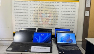 ¡Escolar de día, ladrón de noche! Menor de 13 años roba 12 laptops de su colegio en Sullana