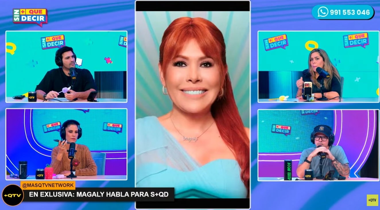 Magaly vía telefónica con 'Sin más que decir'.