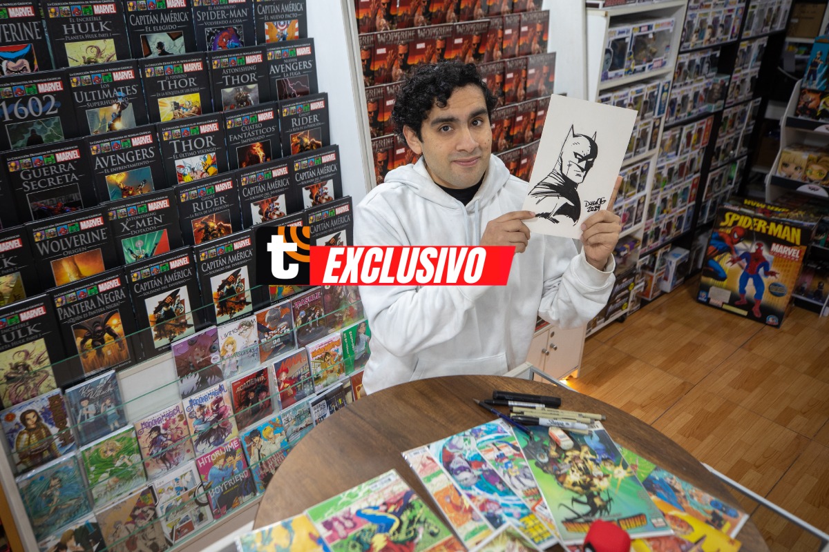 Peruano Diego Olórtegui, dibujante de Marvel. Foto: Antonio Melgarejo / Trome.