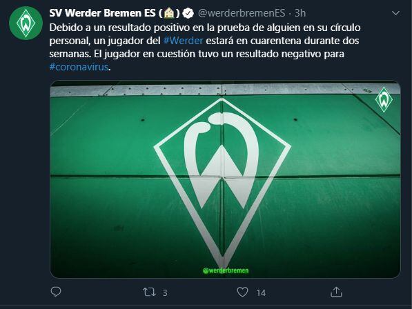 Werder Bremen en Twitter
