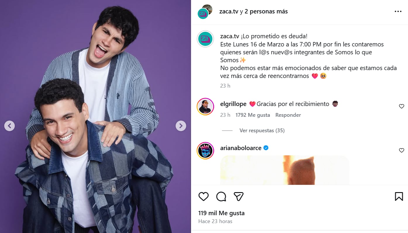 Zaca TV anuncia su regreso con nuevos integrantes junto a Giacomo y Doménico Benavides.