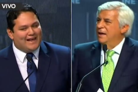 Tenso momento entre Enrique Valderrama y Fernando Olivera en el debate presidencial | VIDEO