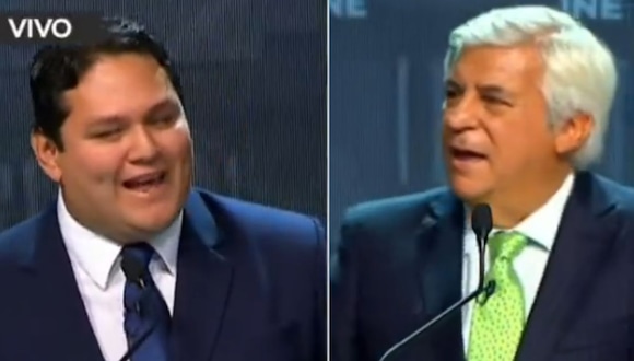 TROME | Tenso momento entre Enrique Valderrama y Fernando Olivera en el debate presidencial (RPP)