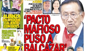 ‘PACTO MAFIOSO PUSO A BALCÁZAR’