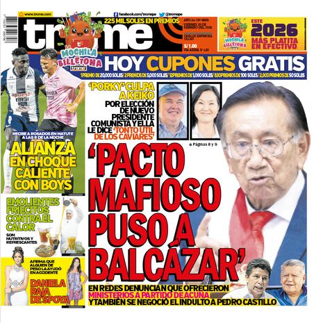 ‘PACTO MAFIOSO PUSO A BALCÁZAR’