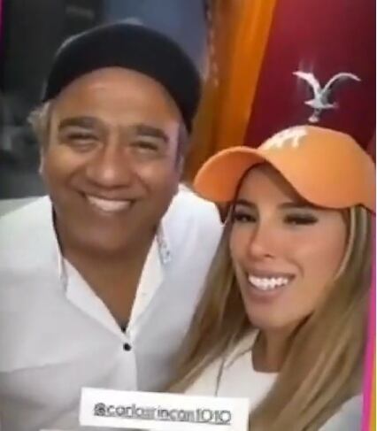 Yahaira Plasencia se reencontró con compositor Carlos Rincón.