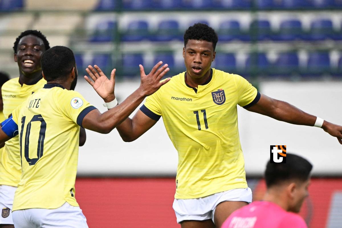 Ecuador derrotó 2-0 a Bolivia en la tercera fecha del Preolímpico Venezuela 2024. Foto: AFP