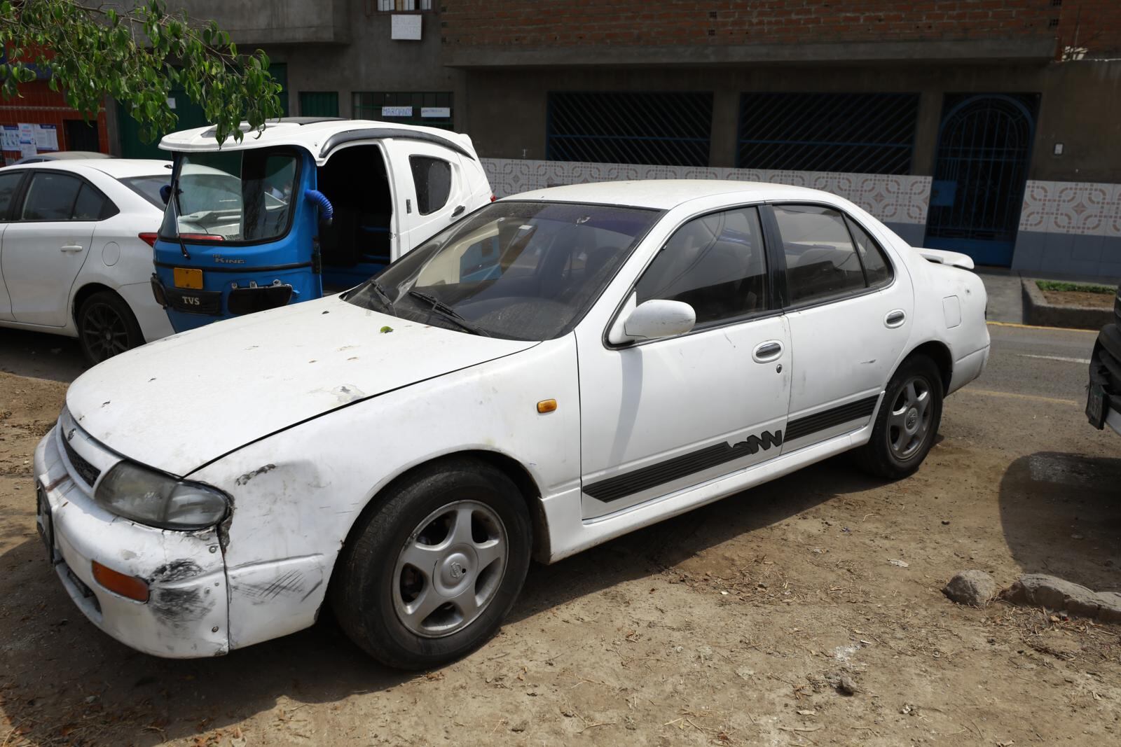 Auto intervenido. | Foto: Jessica Vicente