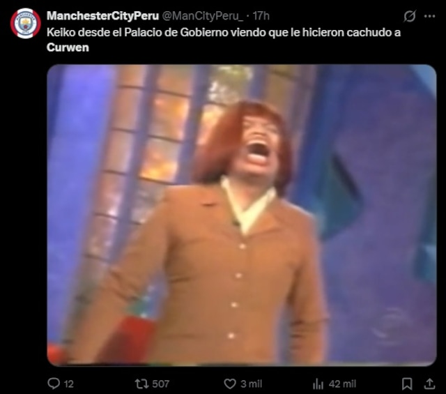 Memes del ampay a la novia de Curwen inundaron las redes sociales. (Twitter)