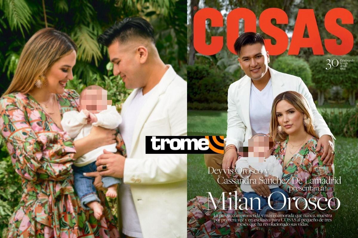 Deyvis y Cassandra presentan por primera vez su hijo Milán (Fotos: Revista Cosas)