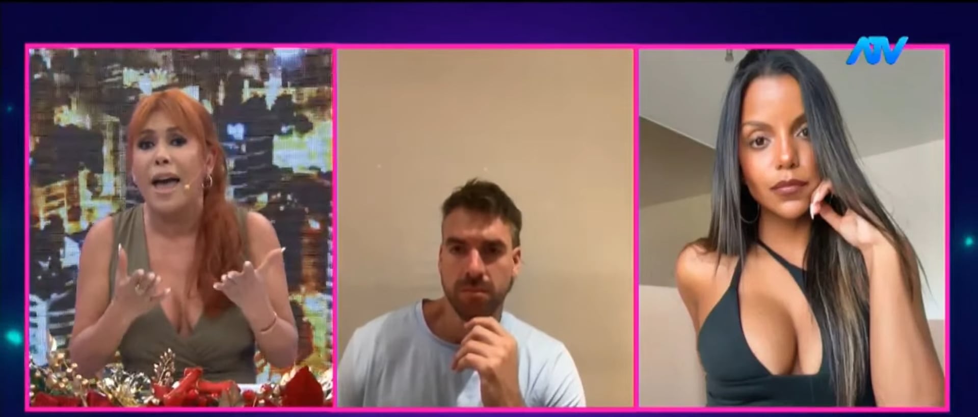 Conductora cuadró en vivo a Johana Cubillas. (Fuente: ATV)