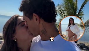 Hugo García amoroso con Isabella Ladera tras confirmarse que está embarazada y será papá: “Mi panzona”