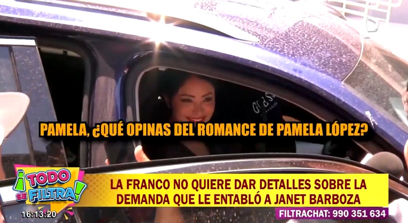 Pamela Franco consultada sobre Pamela López y su salsero.