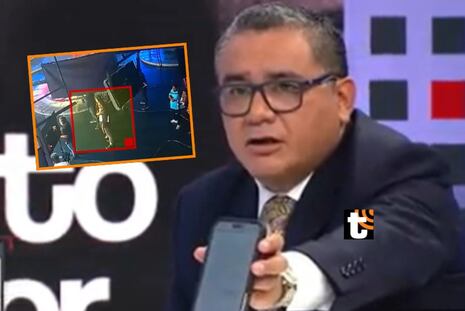 Imágenes del DETRÁS DE CÁMARAS del ministro Santiváñez en Cuarto Poder tras acceder a reportaje