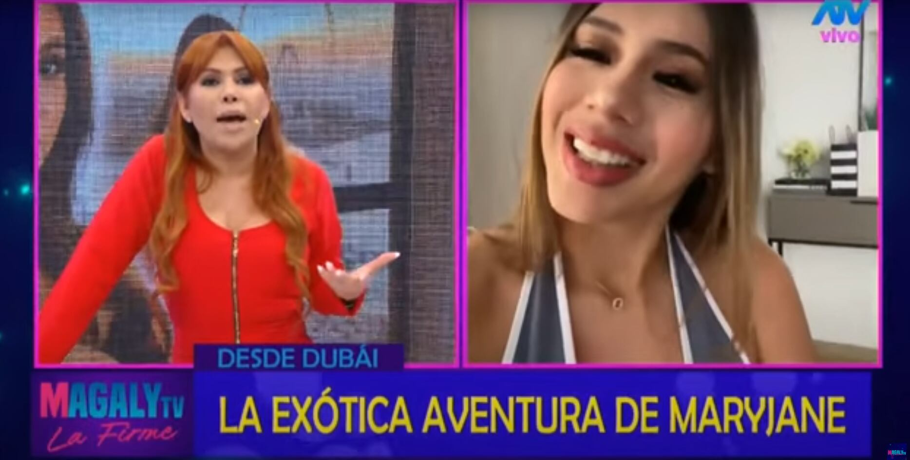 Se luce como nueva embajadora. (Foto: Magaly ATV)