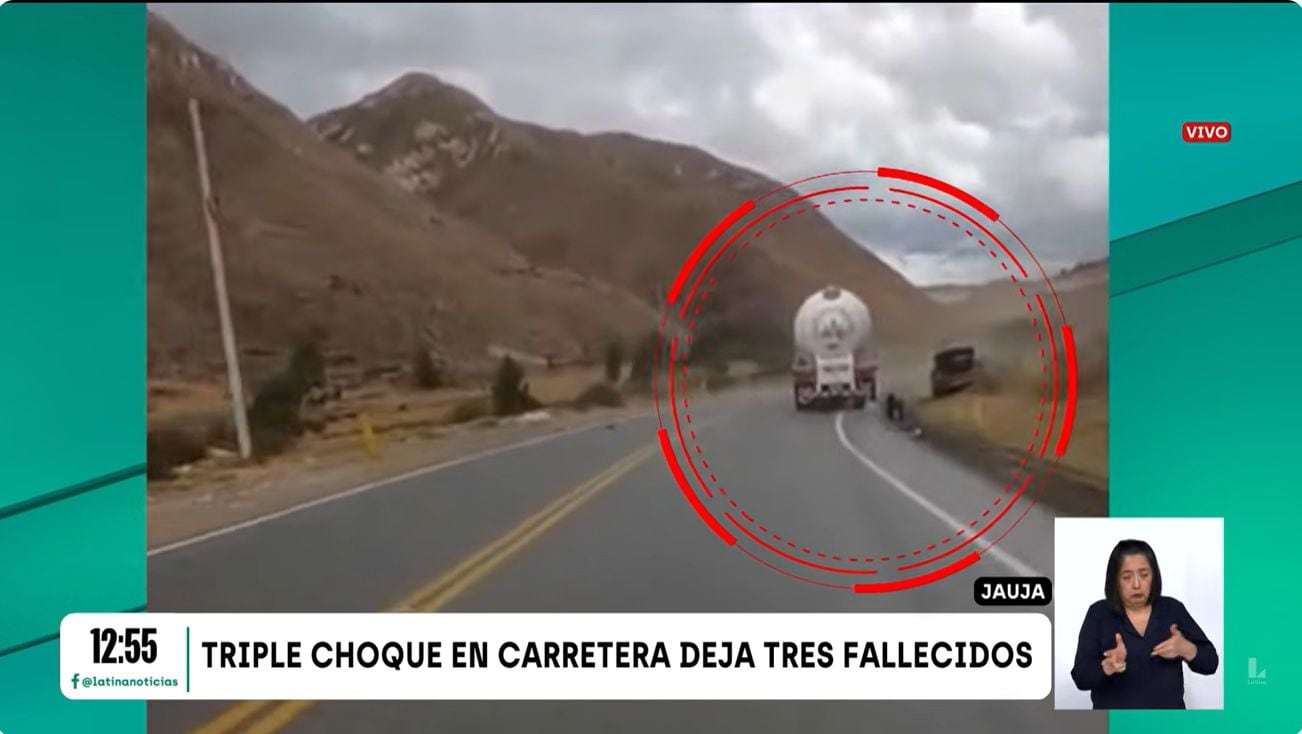 Un motociclista captó el preciso momento del accidente. Captura: Latina