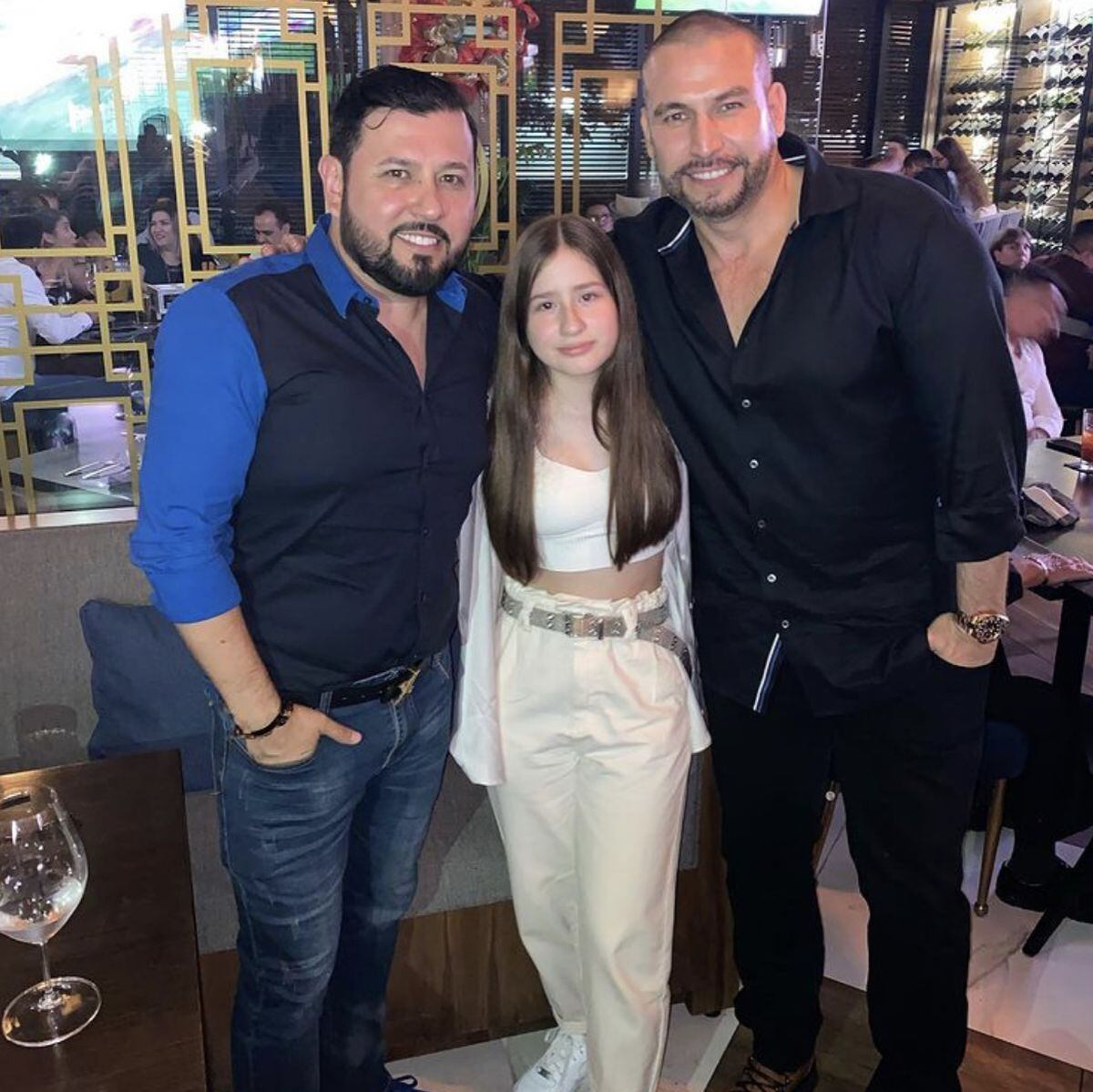 Rafael Amaya, Roberto Tapia y su hija (Foto: Instagram/Roberto Tapia)