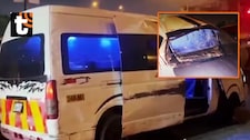 ¡Finjieron ser pasajeros! Delincuentes roban combi a balazos y chocan en Vía de Evitamiento tras feroz persecución policial