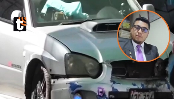 Arequipa: Trabajador municipal estrelló su auto contra monumento al rocoto relleno