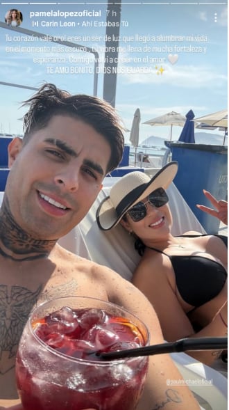 Pamela López no se pronuncia sobre pedido de cárcel y se muestra disfrutando del verano con Paul Michael.