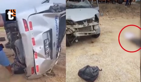 ¡Tragedia en la Panamericana Norte! Despiste de combi deja un muerto y siete heridos