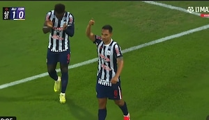 Renzo Garcés inicia la fiesta en Matute con tanto antes de acabar el primer tiempo | VIDEO