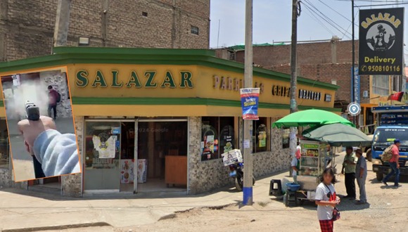 Trome | Extorsionadores balean pollería en Los Olivos