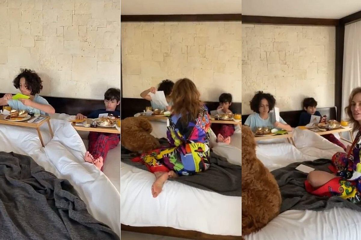 La cantante Jennifer Lopez se mostró sin maquillaje, recién levantada y derramando lágrimas para felicitar a sus hijos en su cumpleaños. (Foto: @jlo / Instagram)