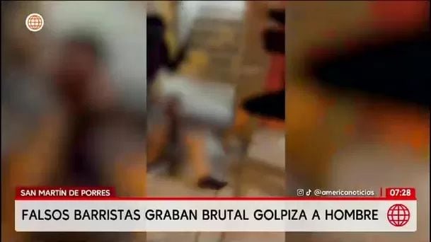 Sujetos agreden a hombre en San Martín de Porres. Foto: América Noticias