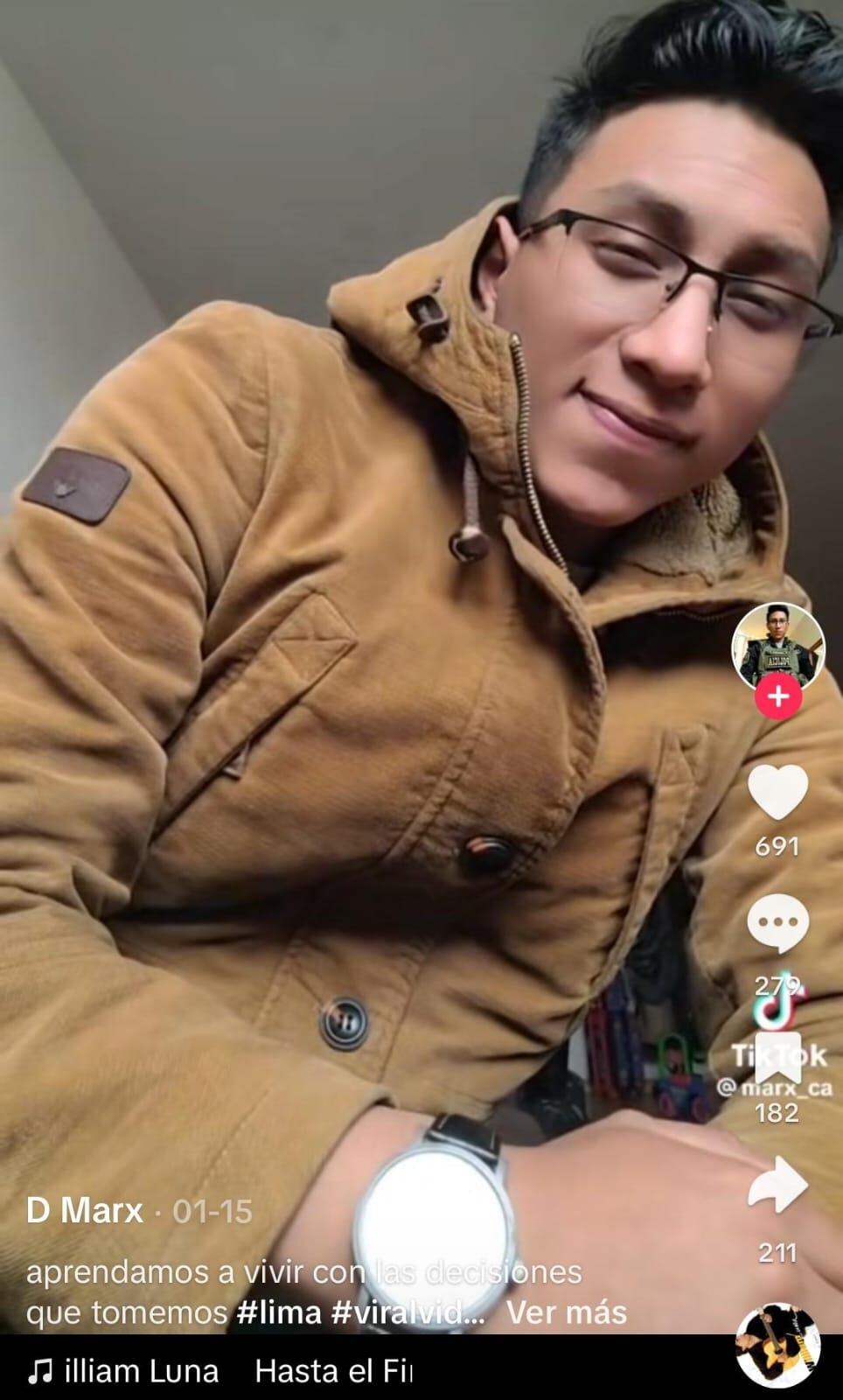 Darwin Condori siempre publicaba mensajes melancólicos en redes.