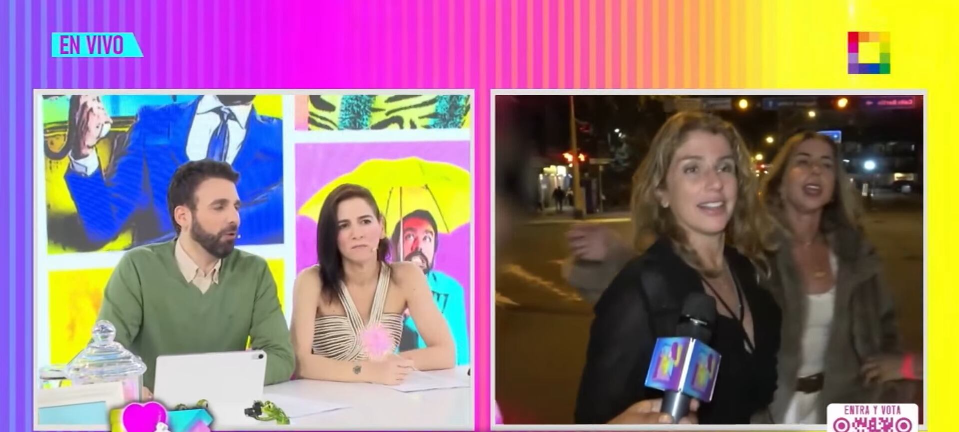 Conductora responde con todo a Bárbara Cayo. (Fuente: Willax)