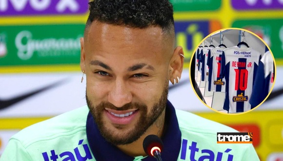 Neymar se encotró con camiseta de Alianza Lima con la '10' y su nombre (Video: YouTube)