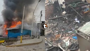 Villa El Salvador: Un incendio consume varias viviendas y deja a cinco familias sin hogar | VIDEO