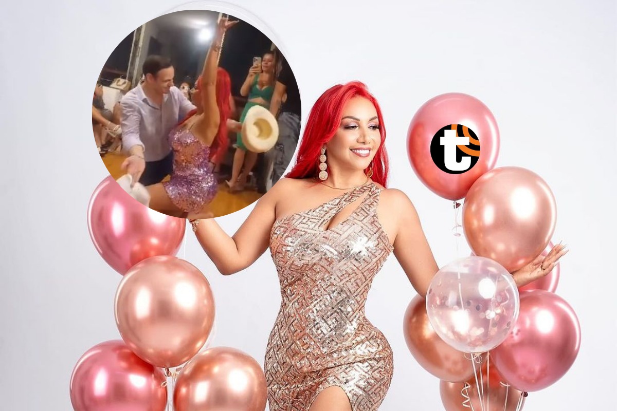 Deysi Araujo celebró sus 43 años la noche del martes con un fiestón en su departamento de San Isidro.