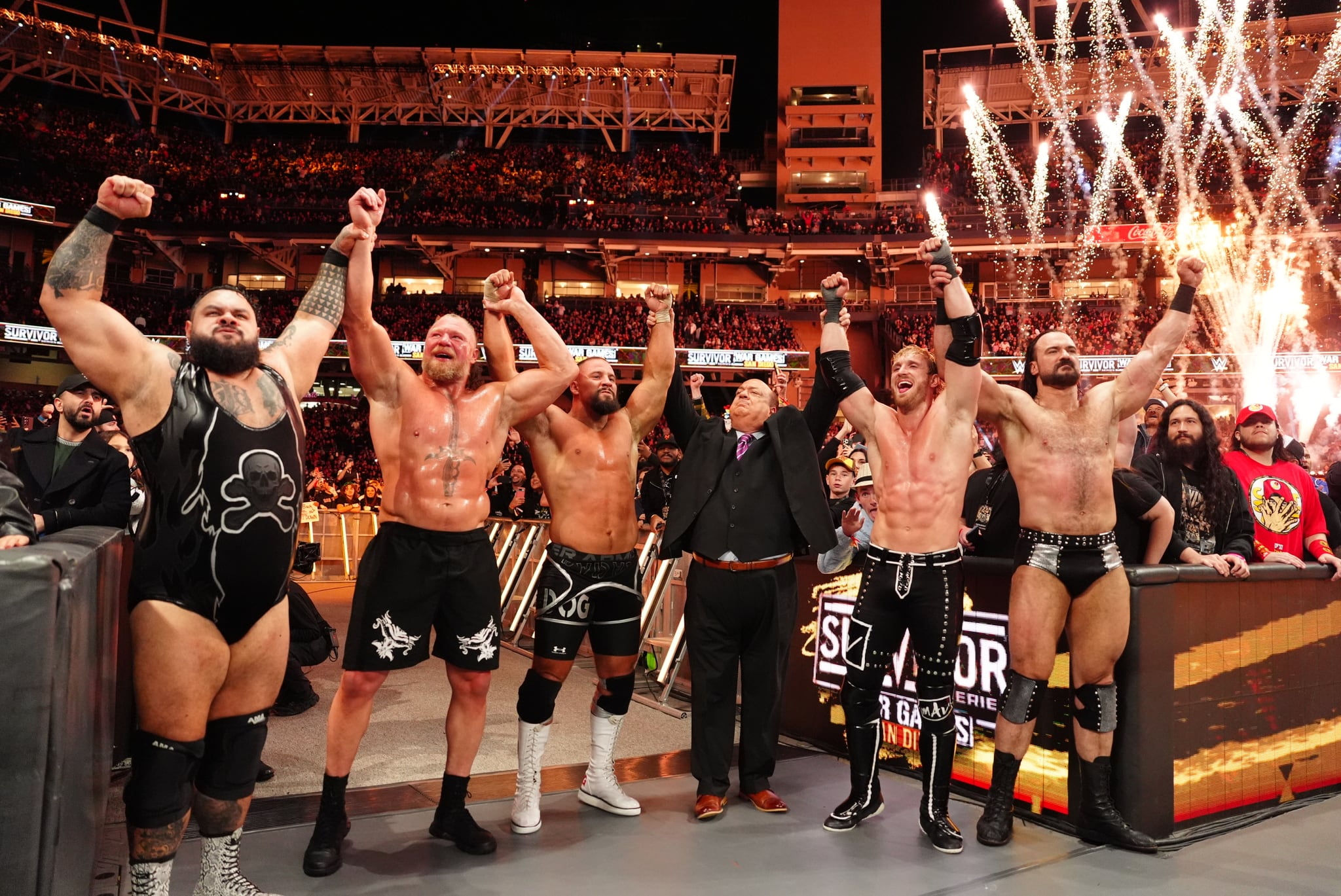 Celebran los rudos en Surivor Series 2025 (WWE Corp)