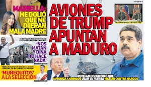 AVIONES DE TRUMP APUNTAN A MADURO